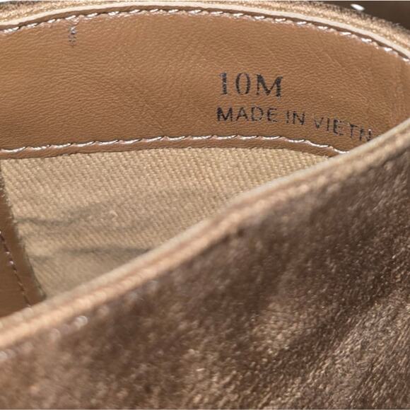 Linea Paolo Women's Sadie Suede Pointed Block Heeled Booties‎ Tan Size 10 M New - Picture 6 of 8